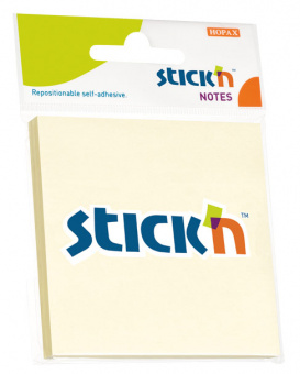 Блок самоклеящийся бумажный Stick`n 21198 76x76мм 100лист. 70г/м2 пастель желтый европодвес - купить недорого с доставкой в интернет-магазине