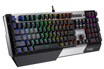 Клавиатура A4Tech Bloody B865N механическая серый/черный USB for gamer LED - купить недорого с доставкой в интернет-магазине