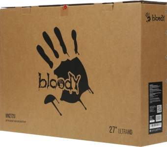 Монитор Bloody 27" MN272U черный IPS LED 1ms 16:9 HDMI M/M матовая HAS 400cd 178гр/178гр 3840x2160 160Hz G-Sync FreeSync DP 4K 6.5кг - купить недорого с доставкой в интернет-магазине