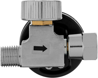 Регулятор давления для компрессоров Denzel K1500 1500л/мин черный - купить недорого с доставкой в интернет-магазине