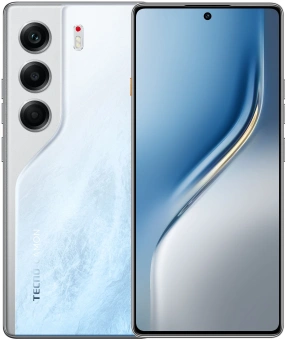 Смартфон Tecno Camon 40 256Gb 12Gb белый моноблок 3G 4G 2Sim 6.78" 1080x2436 Android 15 50Mpix 802.11 a/b/g/n/ac NFC GPS GSM900/1800 GSM1900 Protect FM microSD max1024Gb - купить недорого с доставкой в интернет-магазине