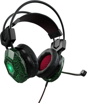 Наушники с микрофоном Оклик HS-L500G TOXIC черный 2.2м мониторные оголовье (472656) - купить недорого с доставкой в интернет-магазине