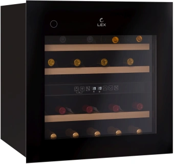 Винный шкаф Lex LWD6036BL dual zone PP 1-нокамерн. черный (CHAT500008) - купить недорого с доставкой в интернет-магазине