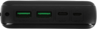 Мобильный аккумулятор Itel Star 200F 20000mAh QC3.0/PD3.0/PE2.0 22.5W 5A 2xUSB-A/USB-C черный - купить недорого с доставкой в интернет-магазине