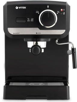 Кофеварка рожковая Vitek VT-1502 1050Вт черный - купить недорого с доставкой в интернет-магазине