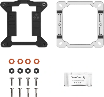 Устройство охлаждения(кулер) Deepcool AG400 G2 Soc-AM5/AM4/1200/1700/1851 серебристый/черный 4-pin 29.22dB Al+Cu 220W 631gr Ret (R-AG400-BKNPMG2-G) - купить недорого с доставкой в интернет-магазине