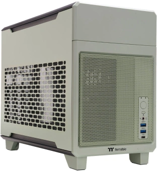 Корпус Thermaltake TR100 Matcha зеленый без БП miniITX 8x140mm 2x200mm 2xUSB3.0 audio bott PSU - купить недорого с доставкой в интернет-магазине
