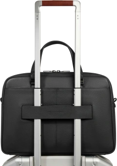 Деловая сумка мужская Piquadro Ael CA6920S142/N с отделением для ноутбука 14" черная натур.кожа - купить недорого с доставкой в интернет-магазине