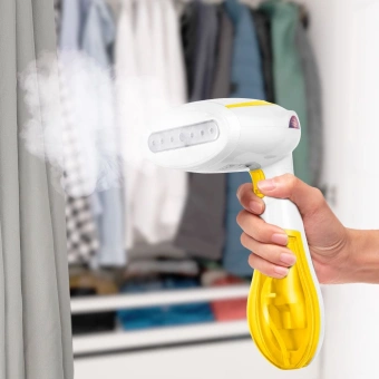 Отпариватель ручной Kitfort КТ-9192-3 1300Вт белый/желтый - купить недорого с доставкой в интернет-магазине