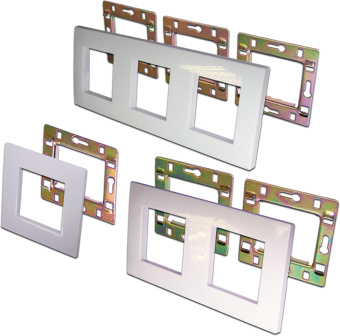 Рамка Lanmaster LAN-FRS45X45/2-WH 45x45 2x45x45 белый - купить недорого с доставкой в интернет-магазине