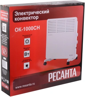 Конвектор Ресанта ОК-1000СН 1000Вт белый - купить недорого с доставкой в интернет-магазине