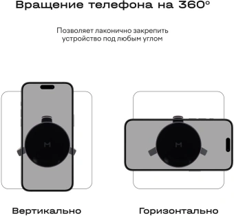 Держатель Magssory KIT002 магнитный беспров.з/у. серый для смартфонов - купить недорого с доставкой в интернет-магазине