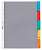 Разделитель индексный Durable 6630-19 A4 пластик 5 индексов с карманами цветные разделы