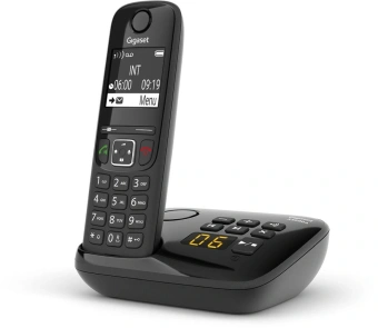 Р/Телефон Dect Gigaset AS690A черный автооветчик АОН - купить недорого с доставкой в интернет-магазине