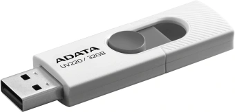 Флеш Диск A-Data 32GB UV220 AUV220-32G-RWHGY USB2.0 белый/серый - купить недорого с доставкой в интернет-магазине