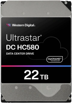 Жесткий диск WD SATA-III 22TB 0F48278 WUH722422ALE6L4 Server Ultrastar DC HC580 4KN (7200rpm) 512Mb 3.5" - купить недорого с доставкой в интернет-магазине