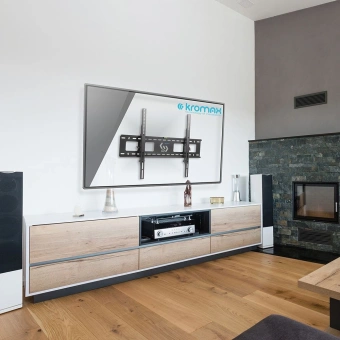 Кронштейн для телевизора Kromax STAR-2 черный 32"-90" макс.81кг настенный наклон - купить недорого с доставкой в интернет-магазине