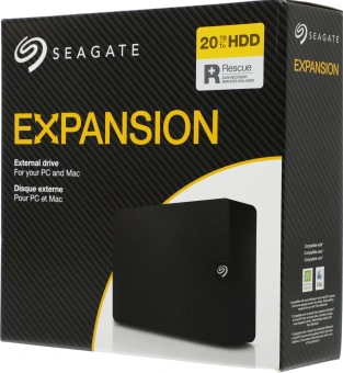Жесткий диск Seagate USB3.0 20TB STKP20000400 Expansion 3.5" черный - купить недорого с доставкой в интернет-магазине