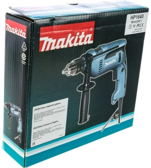 Дрель ударная Makita HP1640 680Вт патрон:кулачковый реверс - купить недорого с доставкой в интернет-магазине