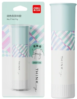 Клей-карандаш Deli JT146 15гр синий блистер цветной - купить недорого с доставкой в интернет-магазине