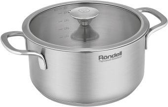 Кастрюля Rondell Modern RDS-1747 2.8л. d=20см (с крышкой) стальной - купить недорого с доставкой в интернет-магазине