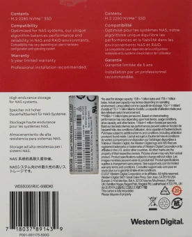 Накопитель SSD WD Original PCIe 3.0 x4 500GB WDS500G1R0C Red SN700 M.2 2280 - купить недорого с доставкой в интернет-магазине