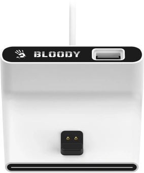 Мышь A4Tech Bloody R77 Ultra Dock белый оптическая 20000dpi беспров. USB 5but - купить недорого с доставкой в интернет-магазине