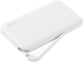 Мобильный аккумулятор Solove W7 10000mAh QC3.0 12W 3A USB-A/USB-C белый (W7 WHITE RUS) - купить недорого с доставкой в интернет-магазине