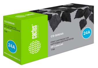 Картридж лазерный Cactus CS-Q2624A Q2624A черный (2500стр.) для HP LJ 1150 - купить недорого с доставкой в интернет-магазине