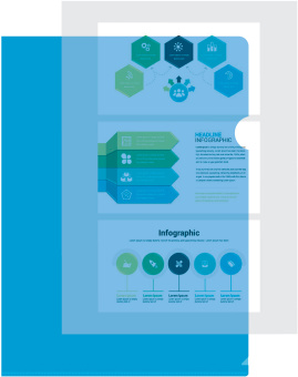 Папка-уголок Бюрократ Economy -E100A тисненый A4 пластик 0.10мм ассорти - купить недорого с доставкой в интернет-магазине