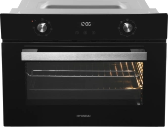 Духовой шкаф Электрический Hyundai HEO 64512 BG черный - купить недорого с доставкой в интернет-магазине