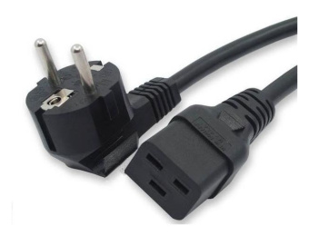 Шнур питания Hyperline PWC-IEC19-SHM-1.8-BK C19-Schuko проводник.:3x1.5мм2 1.8м 250В 16А (упак.:1шт) черный - купить недорого с доставкой в интернет-магазине
