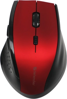 Мышь Defender Accura MM-365 красный оптическая 1600dpi беспров. USB 5but (52367) - купить недорого с доставкой в интернет-магазине