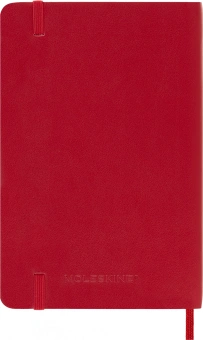 Блокнот Moleskine CLASSIC SOFT QP611F2 Pocket 90x140мм 192стр. линейка мягкая обложка красный - купить недорого с доставкой в интернет-магазине