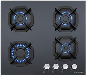 Газовая варочная поверхность Maunfeld EGHG.64.2CBG черный - купить недорого с доставкой в интернет-магазине