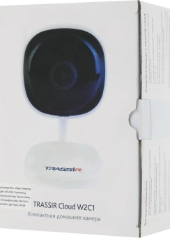 Камера видеонаблюдения IP Trassir TR-W2C1 + TRASSIR Cloud 1000 Wi-Fi 2.8-2.8мм цв. корп.:белый - купить недорого с доставкой в интернет-магазине
