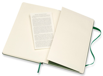 Блокнот Moleskine CLASSIC QP062K15 Large 130х210мм 240стр. нелинованный твердая обложка зеленый - купить недорого с доставкой в интернет-магазине