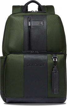 Рюкзак мужской Piquadro Brief2 CA3214BR2/VE2 хаки ткань/натур.кожа - купить недорого с доставкой в интернет-магазине
