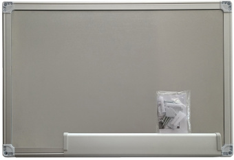 Доска магнитно-маркерная Silwerhof белый 100x150см алюминиевая рама лоток для аксессуаров - купить недорого с доставкой в интернет-магазине