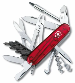 Нож перочинный Victorinox CyberTool M (1.7725.T) 91мм 34функц. красный карт.коробка - купить недорого с доставкой в интернет-магазине