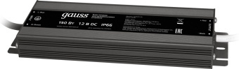 Блок питания Gauss 202023150 пониж. для лен.светод. черный/темно-серый - купить недорого с доставкой в интернет-магазине