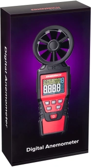 Анемометр-термометр Ermenrich Seek DN20 портативный крыльчатый красный/черный (82972) - купить недорого с доставкой в интернет-магазине