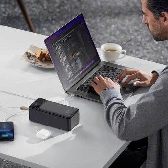 Мобильный аккумулятор Cactus CS-PBFSND-40000 40000mAh 65W 3A черный - купить недорого с доставкой в интернет-магазине