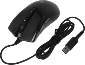 Мышь A4Tech Bloody W90 Max черный оптическая 10000dpi USB 7but (W90 MAX ( STONE BLACK)) - купить недорого с доставкой в интернет-магазине