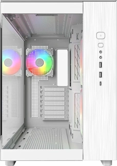 Корпус Montech King 65 PRO белый без БП ATX 8x120mm 6x140mm 2xUSB3.0 audio bott PSU - купить недорого с доставкой в интернет-магазине