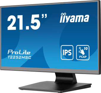 Монитор Iiyama 21.5" ProLite T2252MSC-B2 черный IPS LED 5ms 16:9 HDMI M/M глянцевая 250cd 178гр/178гр 1920x1080 60Hz DP FHD USB Touch 4.5кг - купить недорого с доставкой в интернет-магазине