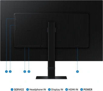 Монитор Samsung 27" ViewFinity S7 S27D700EAIXCI черный IPS LED 5ms 16:9 HDMI матовая 350cd 178гр/178гр 3840x2160 60Hz DP 4K 5кг - купить недорого с доставкой в интернет-магазине