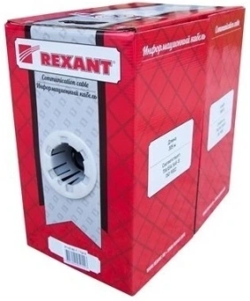 Кабель информационный Rexant 01-0146-1 кат.5E F/UTP 4 пары PE внешний 305м черный - купить недорого с доставкой в интернет-магазине