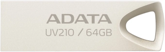 Флеш Диск A-Data 64GB UV210 AUV210-64G-RGD USB2.0 золотистый - купить недорого с доставкой в интернет-магазине