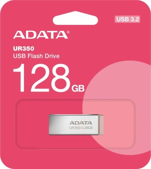 Флеш Диск A-Data 128GB UR350 UR350-128G-RSR/BG USB3.2 серебристый/коричневый - купить недорого с доставкой в интернет-магазине